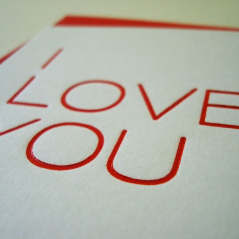 Cartão I love you