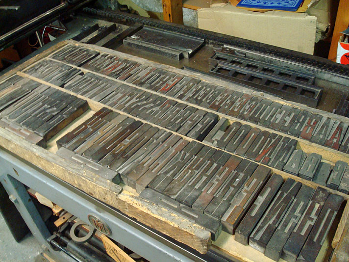 Tipos de madeira na TYPIQUE - uma tipografia em Amsterdam