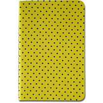 Bolinhas pretas com fundo amarelo